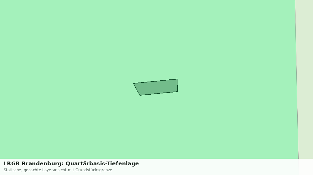 Statische Kartenansicht: LBGR Brandenburg: Quartärbasis-Tiefenlage