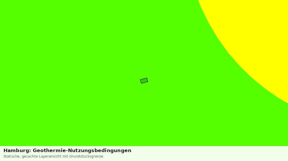Statische Kartenansicht: Hamburg: Geothermie-Nutzungsbedingungen