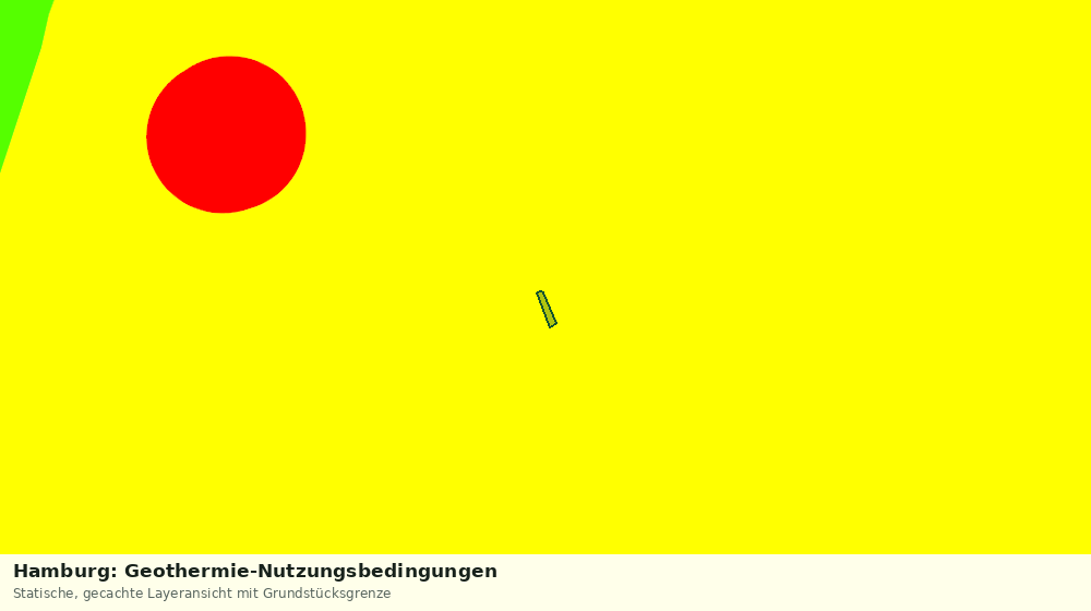Statische Kartenansicht: Hamburg: Geothermie-Nutzungsbedingungen
