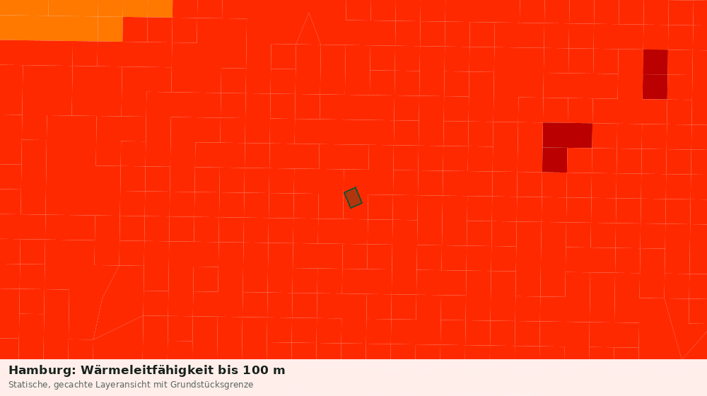 Statische Kartenansicht: Hamburg: Wärmeleitfähigkeit bis 100 m