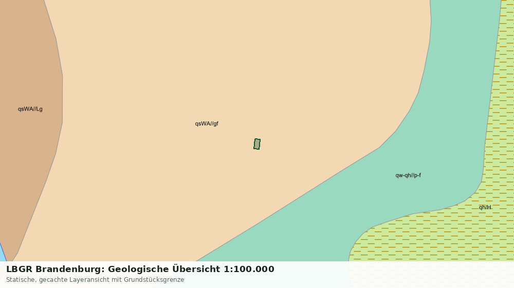 Statische Kartenansicht: LBGR Brandenburg: Geologische Übersicht 1:100.000