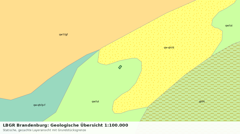 Statische Kartenansicht: LBGR Brandenburg: Geologische Übersicht 1:100.000