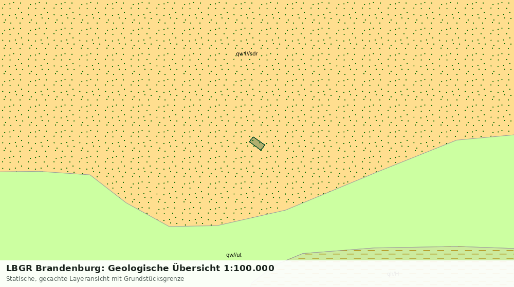 Statische Kartenansicht: LBGR Brandenburg: Geologische Übersicht 1:100.000
