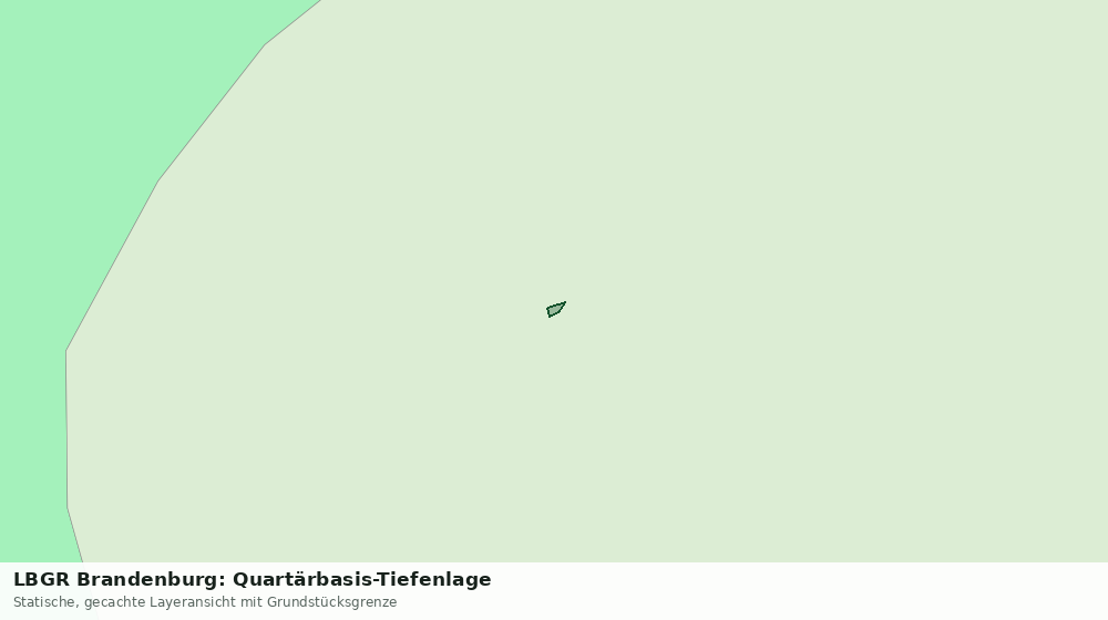 Statische Kartenansicht: LBGR Brandenburg: Quartärbasis-Tiefenlage