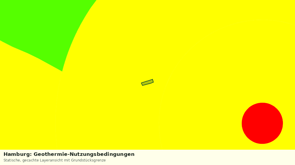 Statische Kartenansicht: Hamburg: Geothermie-Nutzungsbedingungen
