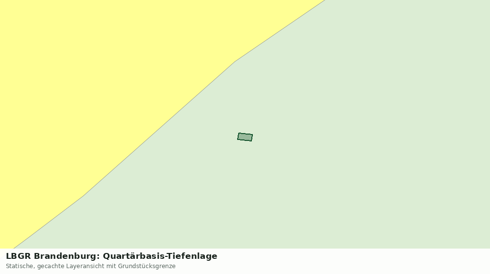 Statische Kartenansicht: LBGR Brandenburg: Quartärbasis-Tiefenlage