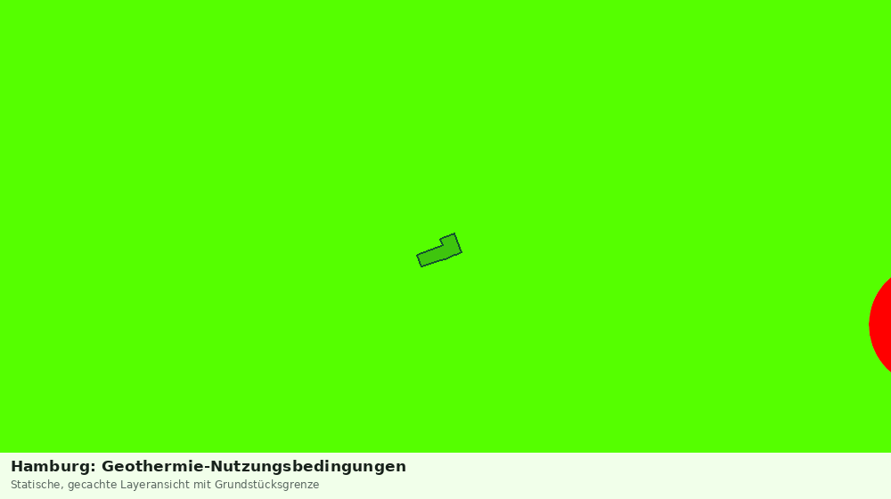 Statische Kartenansicht: Hamburg: Geothermie-Nutzungsbedingungen