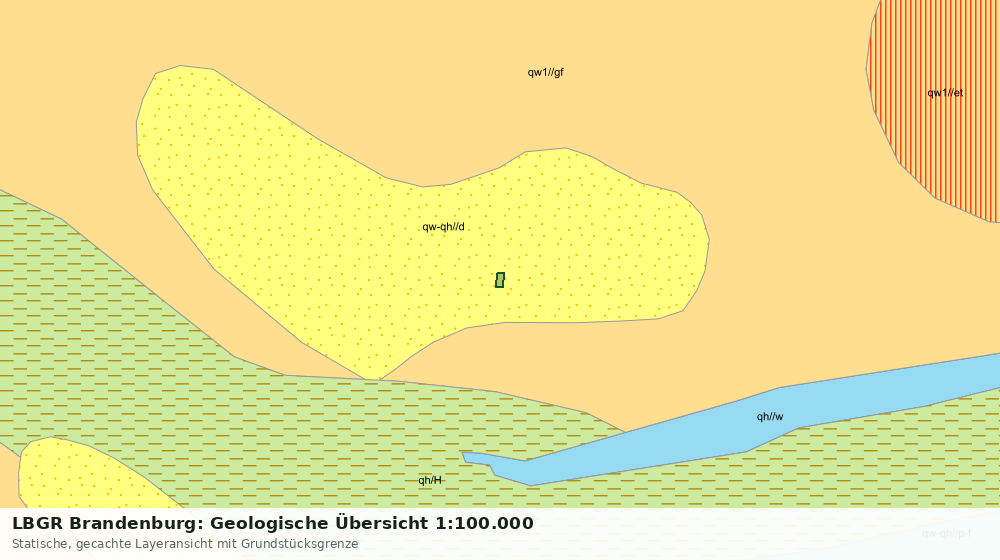 Statische Kartenansicht: LBGR Brandenburg: Geologische Übersicht 1:100.000