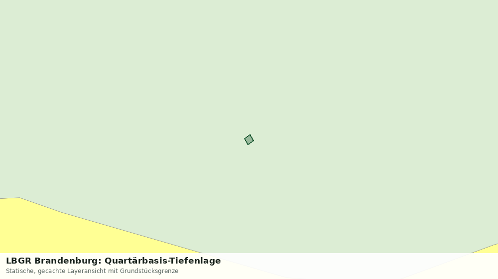 Statische Kartenansicht: LBGR Brandenburg: Quartärbasis-Tiefenlage