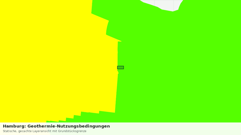 Statische Kartenansicht: Hamburg: Geothermie-Nutzungsbedingungen