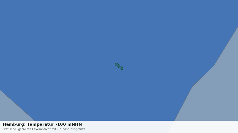 Statische Kartenansicht: Hamburg: Temperatur -100 mNHN