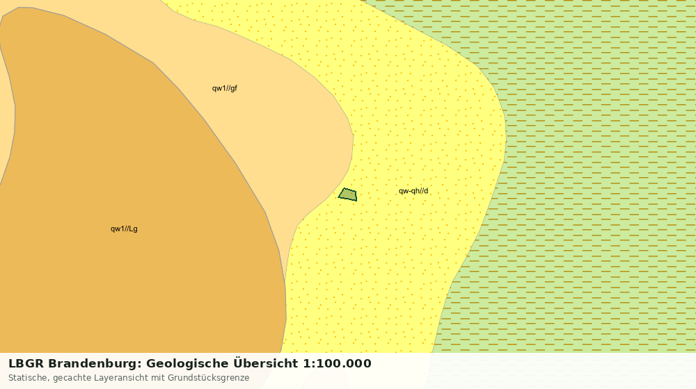 Statische Kartenansicht: LBGR Brandenburg: Geologische Übersicht 1:100.000
