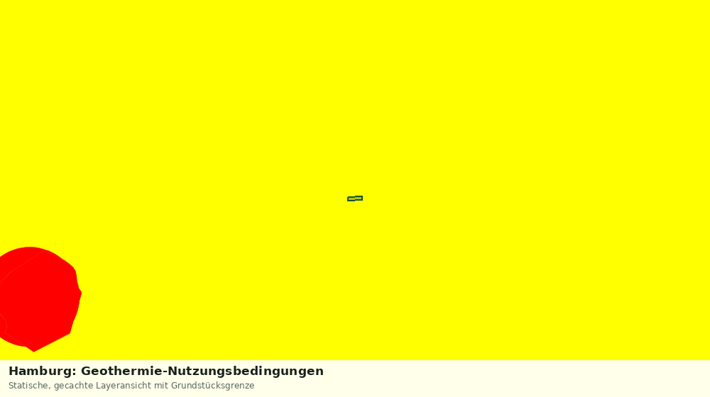 Statische Kartenansicht: Hamburg: Geothermie-Nutzungsbedingungen