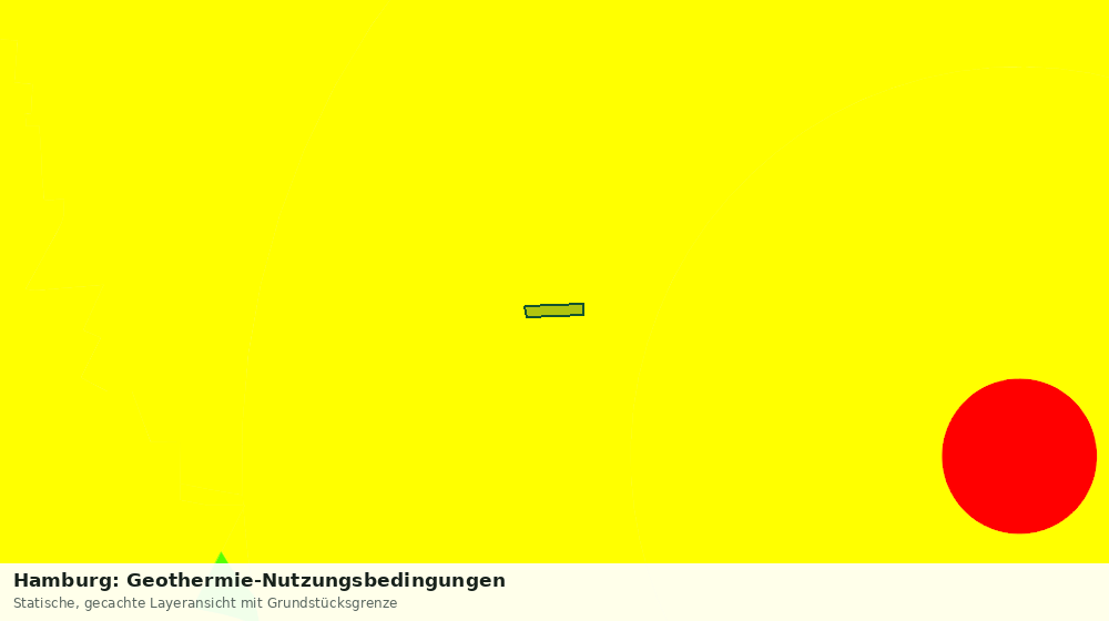 Statische Kartenansicht: Hamburg: Geothermie-Nutzungsbedingungen