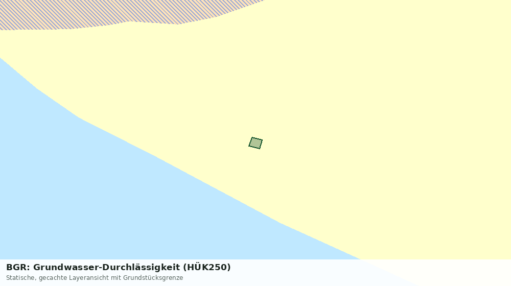 Statische Kartenansicht: BGR: Grundwasser-Durchlässigkeit (HÜK250)