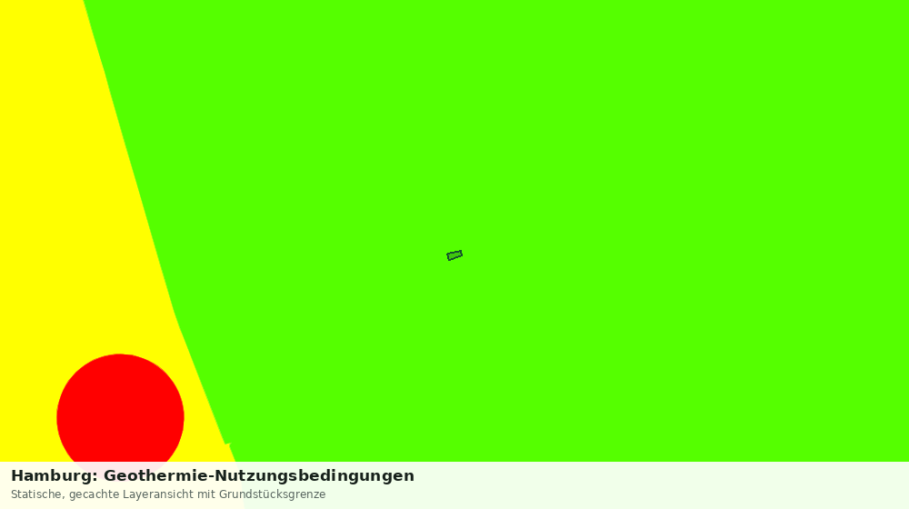 Statische Kartenansicht: Hamburg: Geothermie-Nutzungsbedingungen