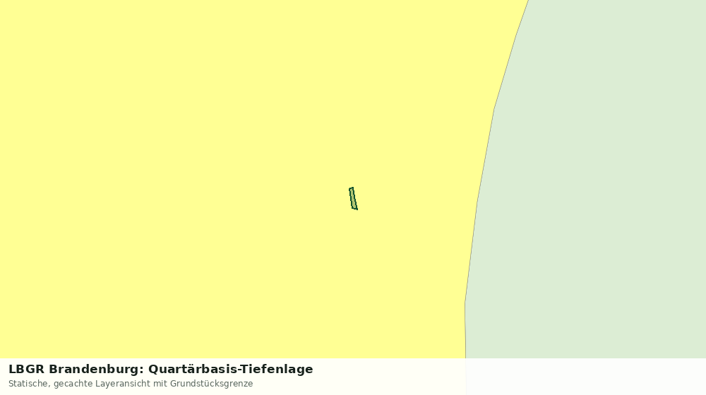 Statische Kartenansicht: LBGR Brandenburg: Quartärbasis-Tiefenlage