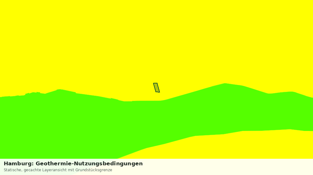 Statische Kartenansicht: Hamburg: Geothermie-Nutzungsbedingungen