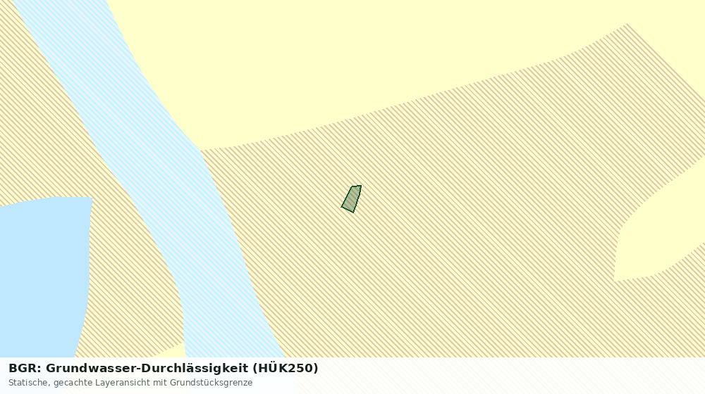 Statische Kartenansicht: BGR: Grundwasser-Durchlässigkeit (HÜK250)