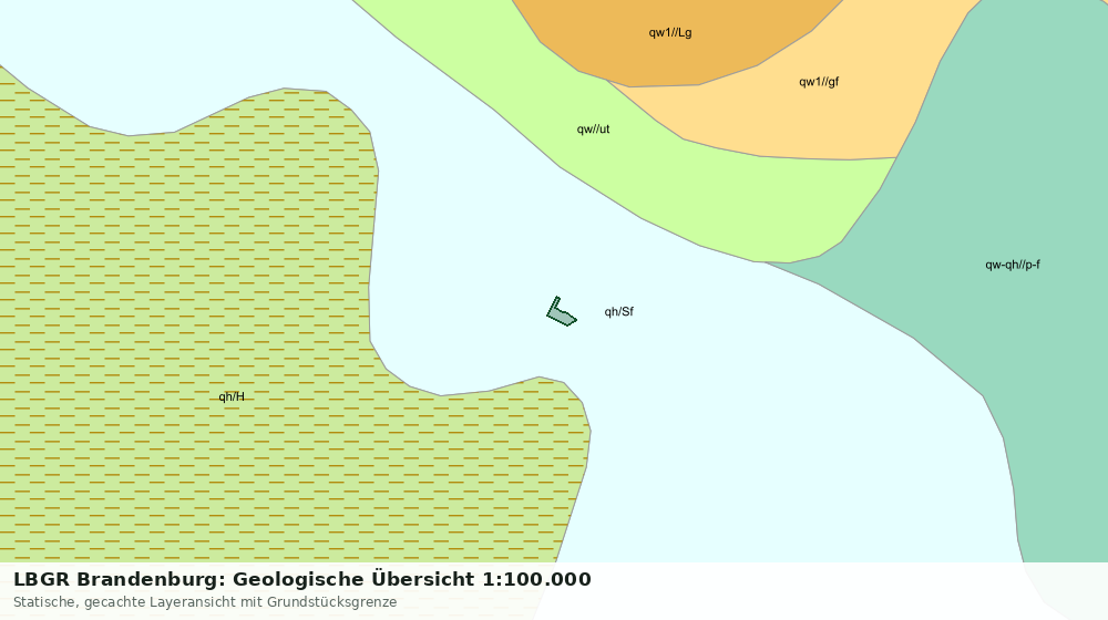 Statische Kartenansicht: LBGR Brandenburg: Geologische Übersicht 1:100.000