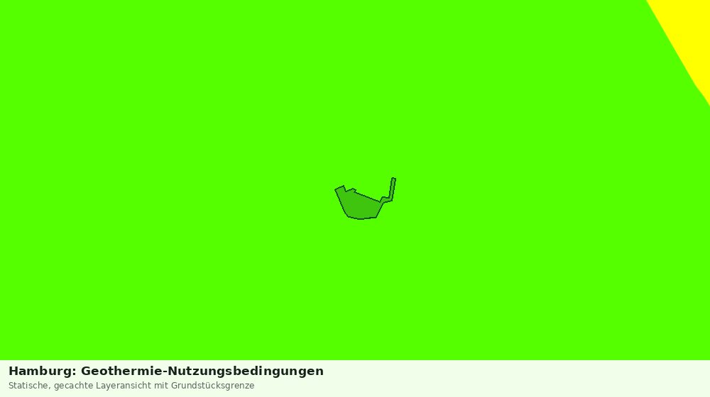 Statische Kartenansicht: Hamburg: Geothermie-Nutzungsbedingungen