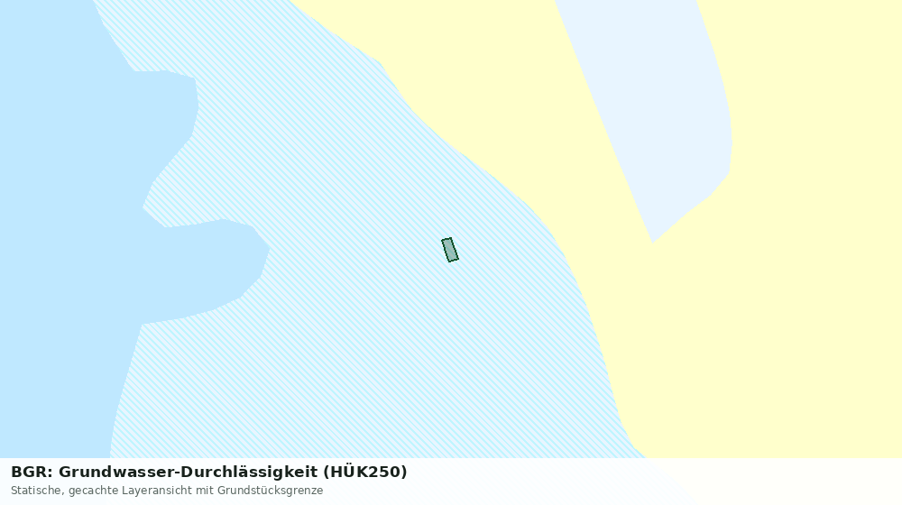 Statische Kartenansicht: BGR: Grundwasser-Durchlässigkeit (HÜK250)