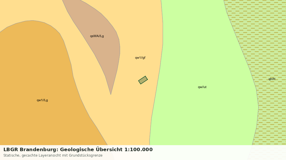 Statische Kartenansicht: LBGR Brandenburg: Geologische Übersicht 1:100.000