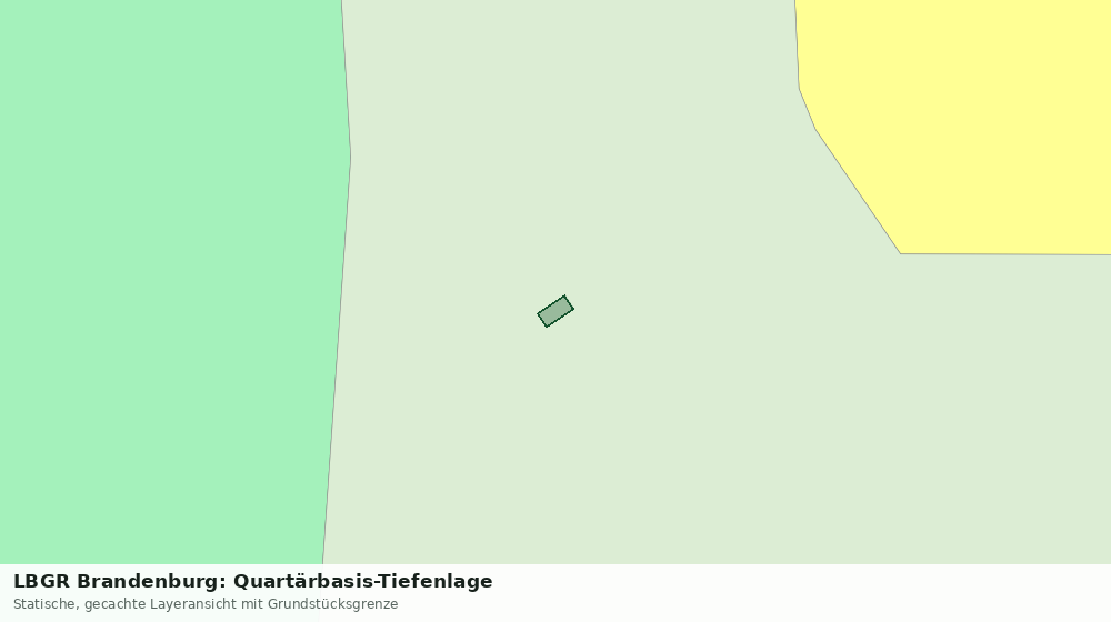 Statische Kartenansicht: LBGR Brandenburg: Quartärbasis-Tiefenlage
