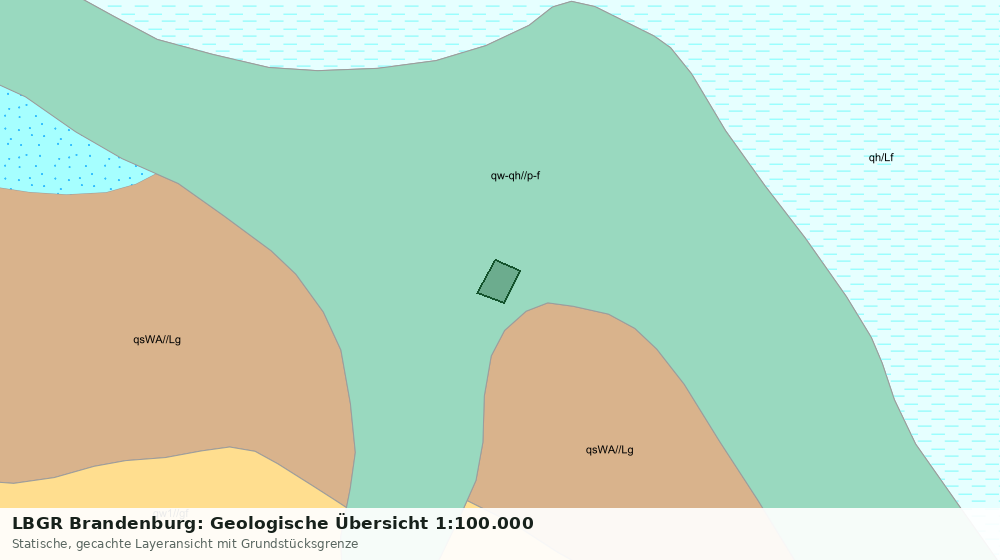 Statische Kartenansicht: LBGR Brandenburg: Geologische Übersicht 1:100.000