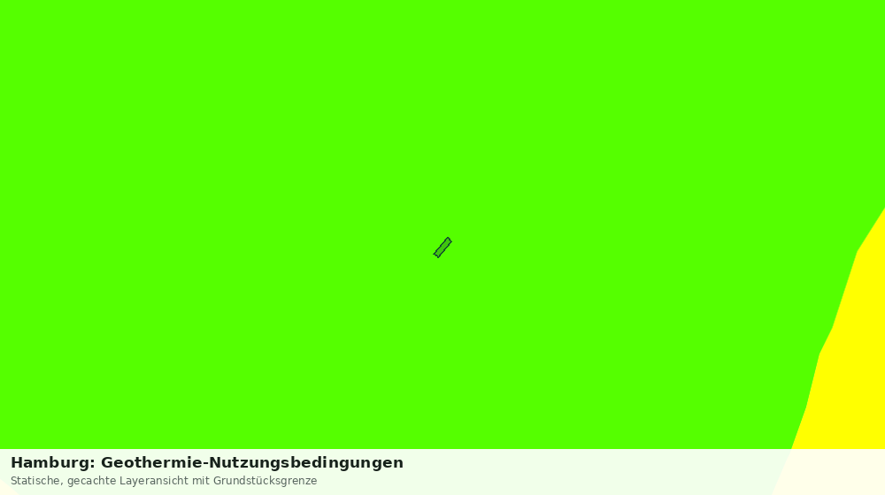 Statische Kartenansicht: Hamburg: Geothermie-Nutzungsbedingungen