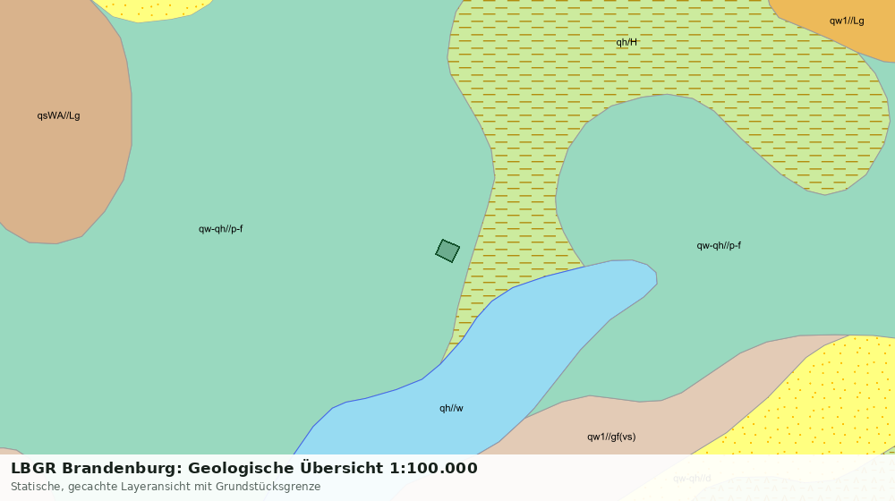 Statische Kartenansicht: LBGR Brandenburg: Geologische Übersicht 1:100.000