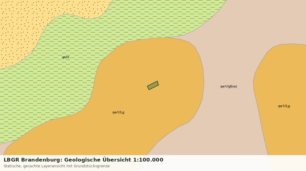 Statische Kartenansicht: LBGR Brandenburg: Geologische Übersicht 1:100.000