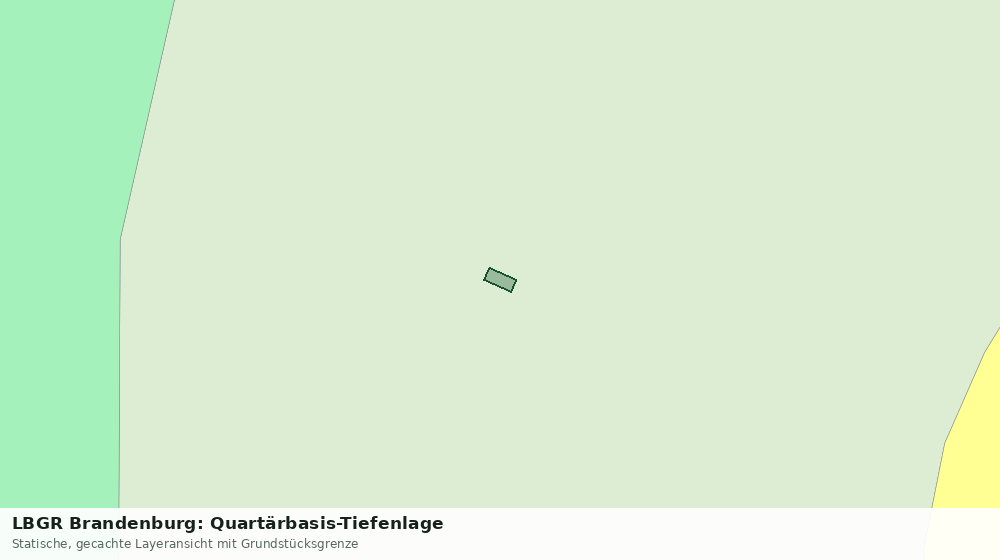 Statische Kartenansicht: LBGR Brandenburg: Quartärbasis-Tiefenlage