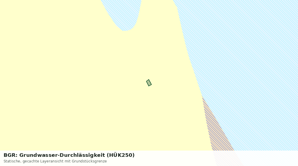 Statische Kartenansicht: BGR: Grundwasser-Durchlässigkeit (HÜK250)