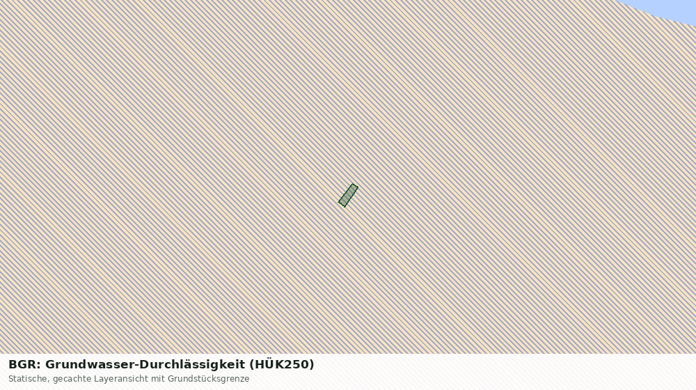 Statische Kartenansicht: BGR: Grundwasser-Durchlässigkeit (HÜK250)