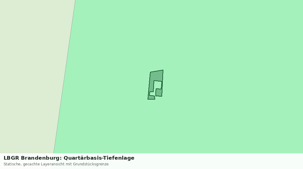Statische Kartenansicht: LBGR Brandenburg: Quartärbasis-Tiefenlage