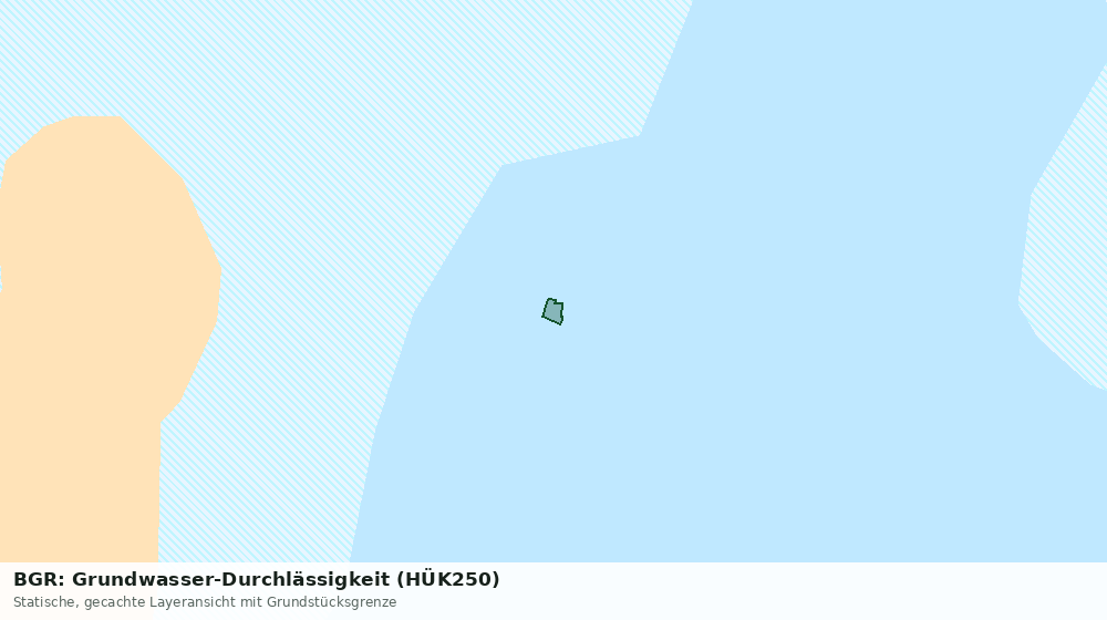 Statische Kartenansicht: BGR: Grundwasser-Durchlässigkeit (HÜK250)