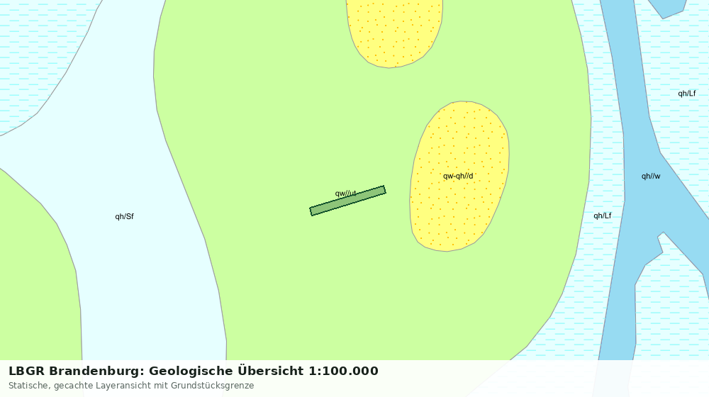 Statische Kartenansicht: LBGR Brandenburg: Geologische Übersicht 1:100.000
