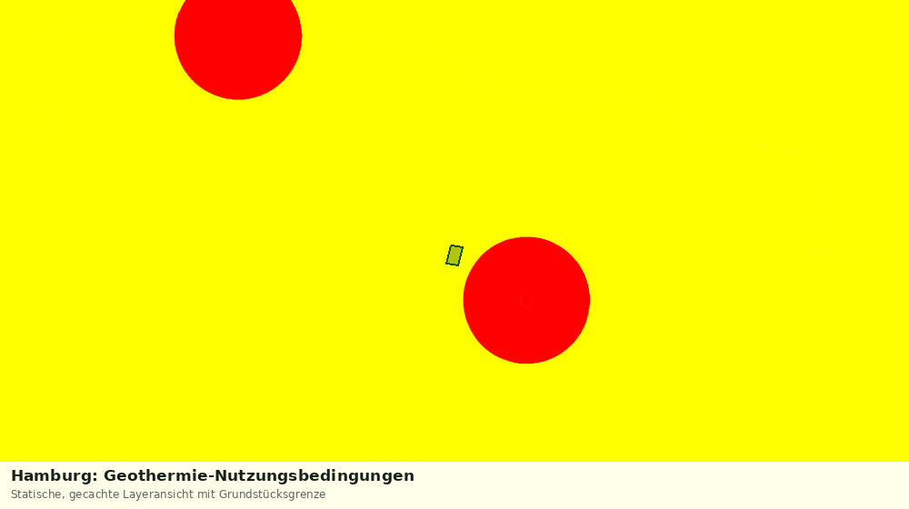Statische Kartenansicht: Hamburg: Geothermie-Nutzungsbedingungen