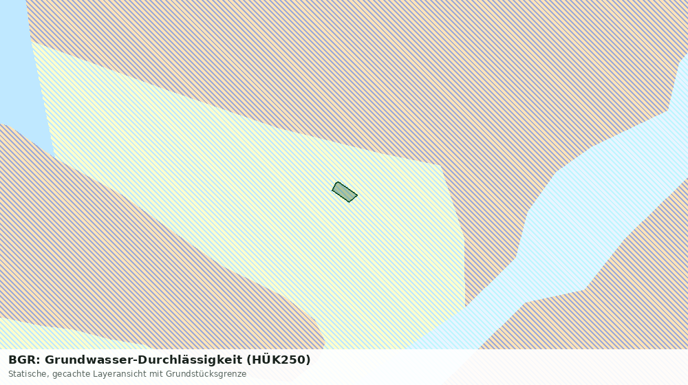 Statische Kartenansicht: BGR: Grundwasser-Durchlässigkeit (HÜK250)