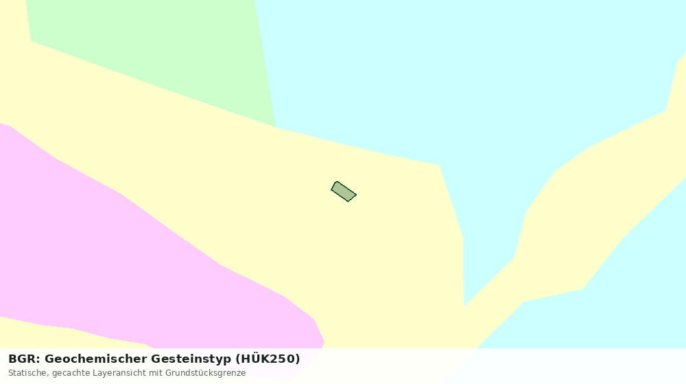Statische Kartenansicht: BGR: Geochemischer Gesteinstyp (HÜK250)