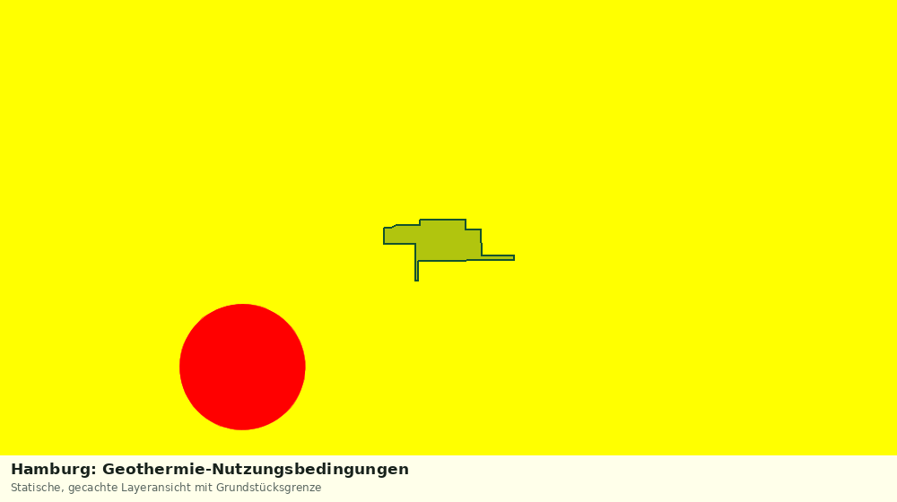 Statische Kartenansicht: Hamburg: Geothermie-Nutzungsbedingungen