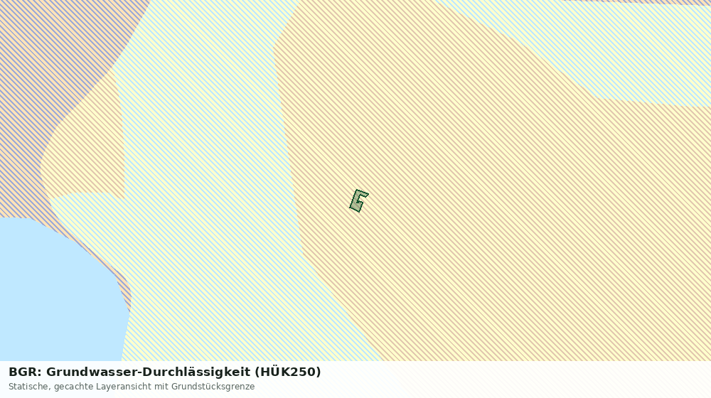 Statische Kartenansicht: BGR: Grundwasser-Durchlässigkeit (HÜK250)
