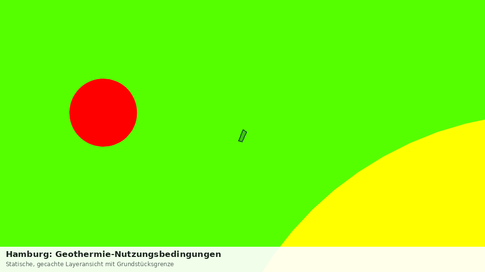 Statische Kartenansicht: Hamburg: Geothermie-Nutzungsbedingungen