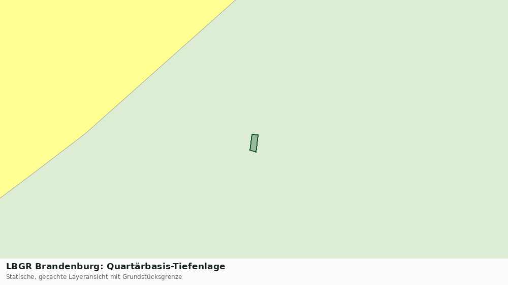 Statische Kartenansicht: LBGR Brandenburg: Quartärbasis-Tiefenlage