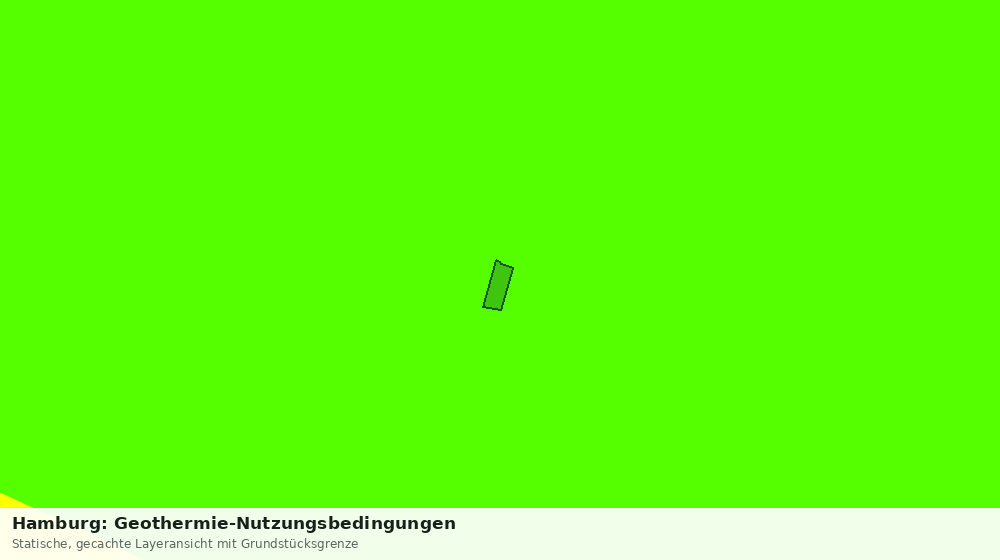 Statische Kartenansicht: Hamburg: Geothermie-Nutzungsbedingungen