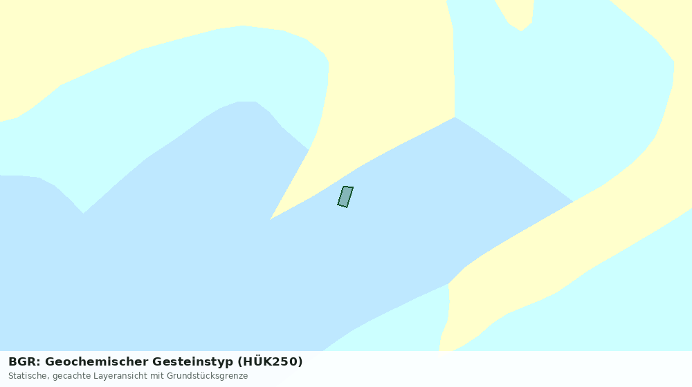 Statische Kartenansicht: BGR: Geochemischer Gesteinstyp (HÜK250)
