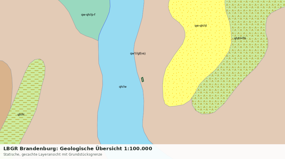 Statische Kartenansicht: LBGR Brandenburg: Geologische Übersicht 1:100.000