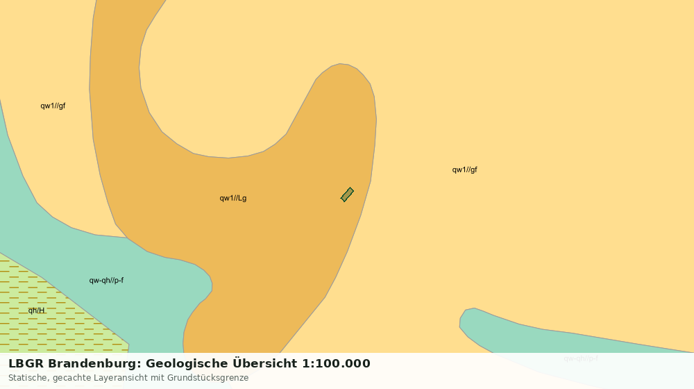 Statische Kartenansicht: LBGR Brandenburg: Geologische Übersicht 1:100.000