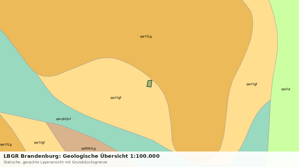 Statische Kartenansicht: LBGR Brandenburg: Geologische Übersicht 1:100.000